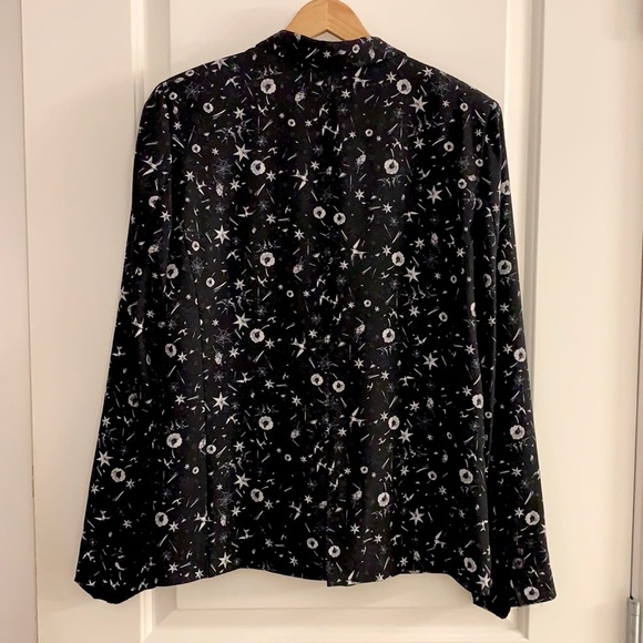 The Kooples Tattoo Print Black Crepe Blazer - Picture 9 of 16